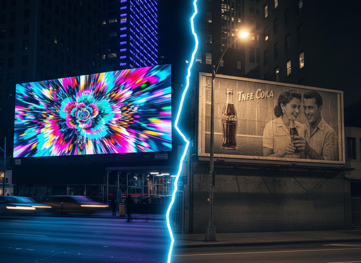 Digital vs Static Billboard Comparison
